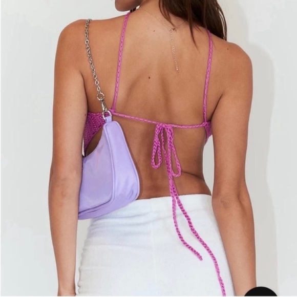 Princess Polly Avoca Pink Crop Top - Picture 2 of 8